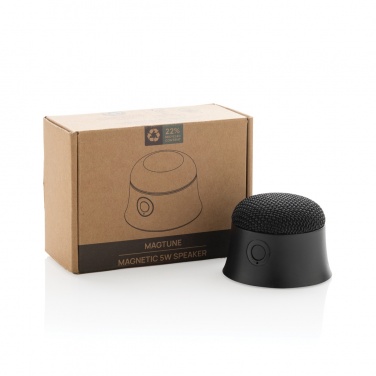 Logo trade promotional gift photo of: Magtune RCS recycled plastic magnetic 5W speaker